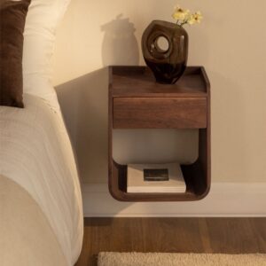 Vandana Nova Maxima acacia wood bedside table 35x35 cm