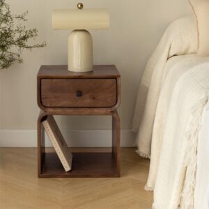 Vandana Nova Arion Bedside table 40x35 cm in Ferni wood