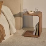 Vandana Arion Orion Rectangular bedside table 35x40 cm in Tinsley wood