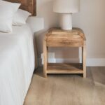 Vandana Arion Lunaris rectangular bedside table 45x30 cm in mango wood and MDF