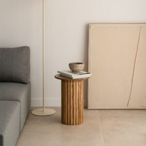 Vandana Terra Aureo mango wood side table