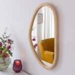 Vandana Optima Vento mirror in light mango wood