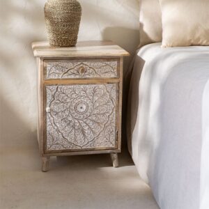 Vandana Amber Layer mango wood nightstand