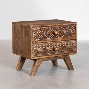 Vandana Amber Grain mango wood nightstand