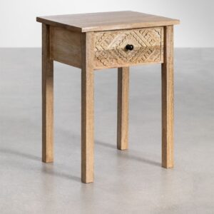 Vandana Amber Shape Mango Wood Nightstand