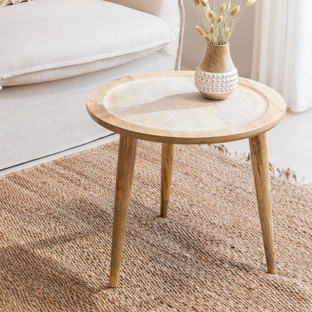 Vandana Amber Nature Mango Wood Side Table Vandana Amber Nature Mango Wood Side Table