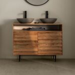 Vandana Autumn Haven Acacia Wood Bathroom Cabinet