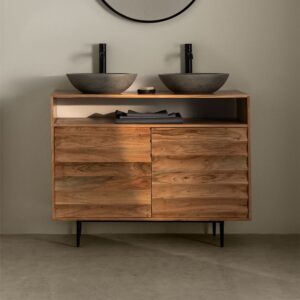 Vandana Autumn Haven Acacia Wood Bathroom Cabinet