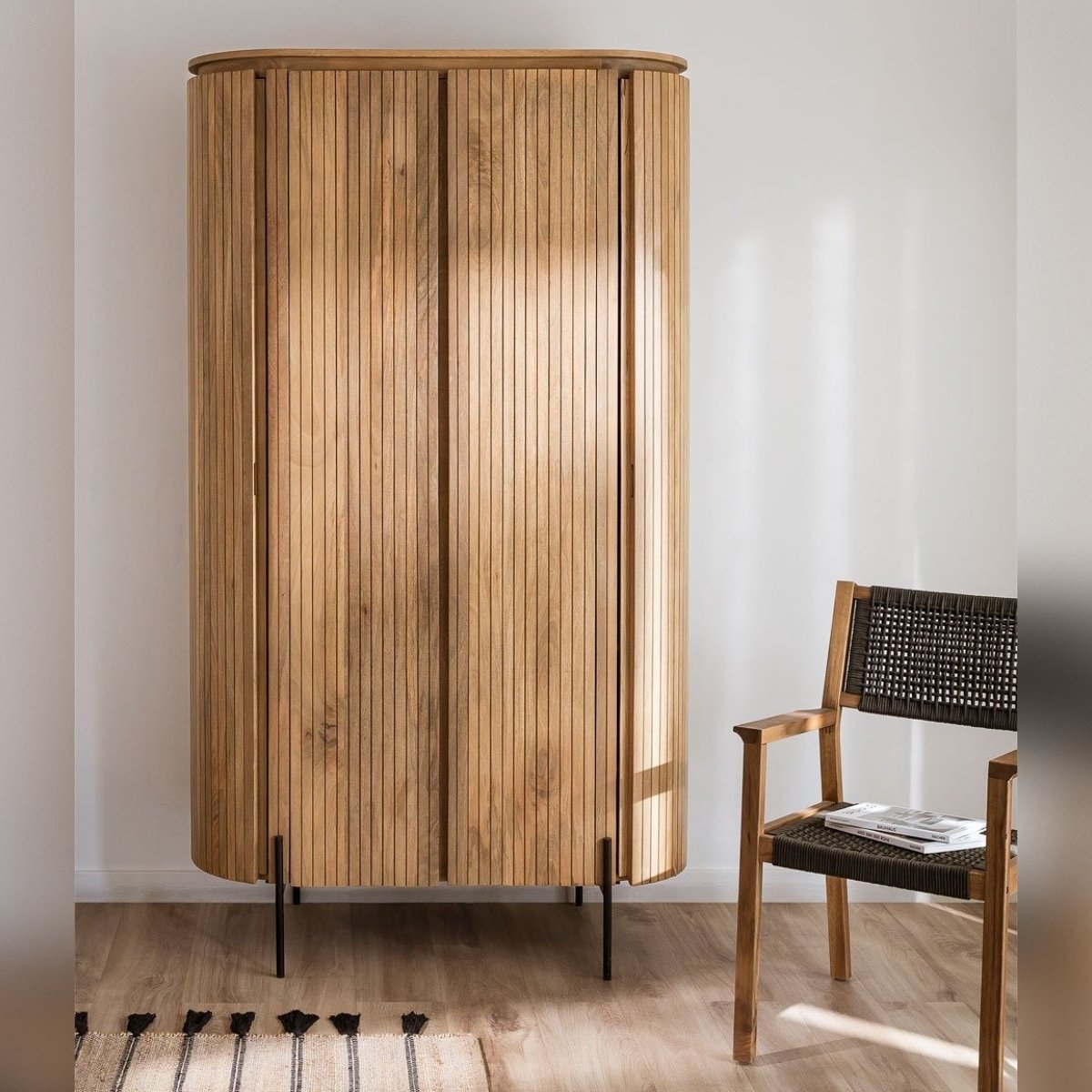 Vandana Nova Lyra mango wood wardrobe Vandana Nova Lyra mango wood wardrobe