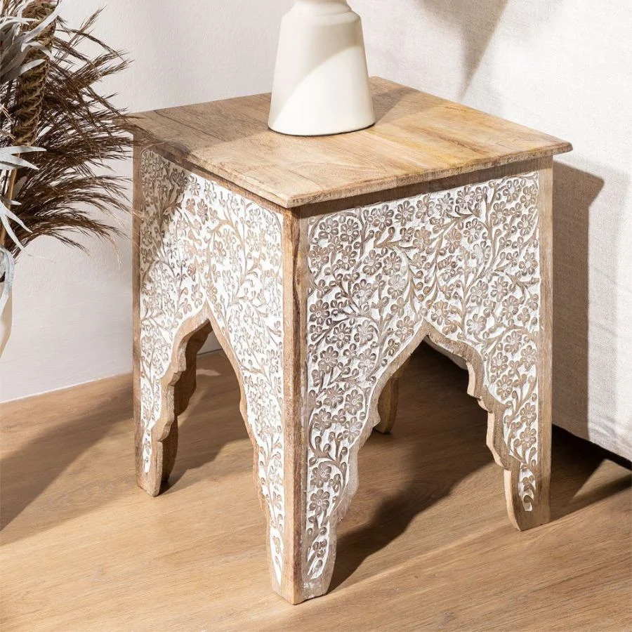 Vandana Terra Cresta Brown Wood Tone Antique Side TableVandana Terra Cresta Brown Wood Tone Antique Side Table Vandana Terra Cresta Brown Wood Tone Antique Side Table