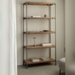 Vandana Nova Radiant 5-Shelf Mango Wood Shelf Inme