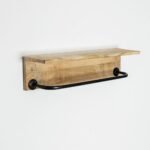Vandana Amber Value Mango Wood Utensil Organizer Shelf