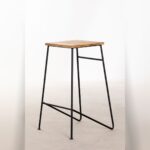 Vandana Amber Sense high metal stool