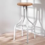 Vandana Amber Flow High Wood Stool Zyner