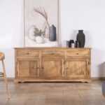 Vandana Autumn Line style sideboard, 180 cm, in mango wood