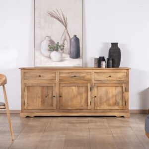Vandana Autumn Line style sideboard, 180 cm, in mango wood