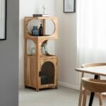 Vandana Ultra Zentrix Column 1 acacia wood shelf Emyr