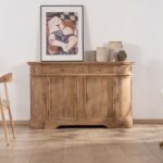 Vandana Autumn Structure Solid mango wood sideboard with rounded edges, 150 cm, Eglantine