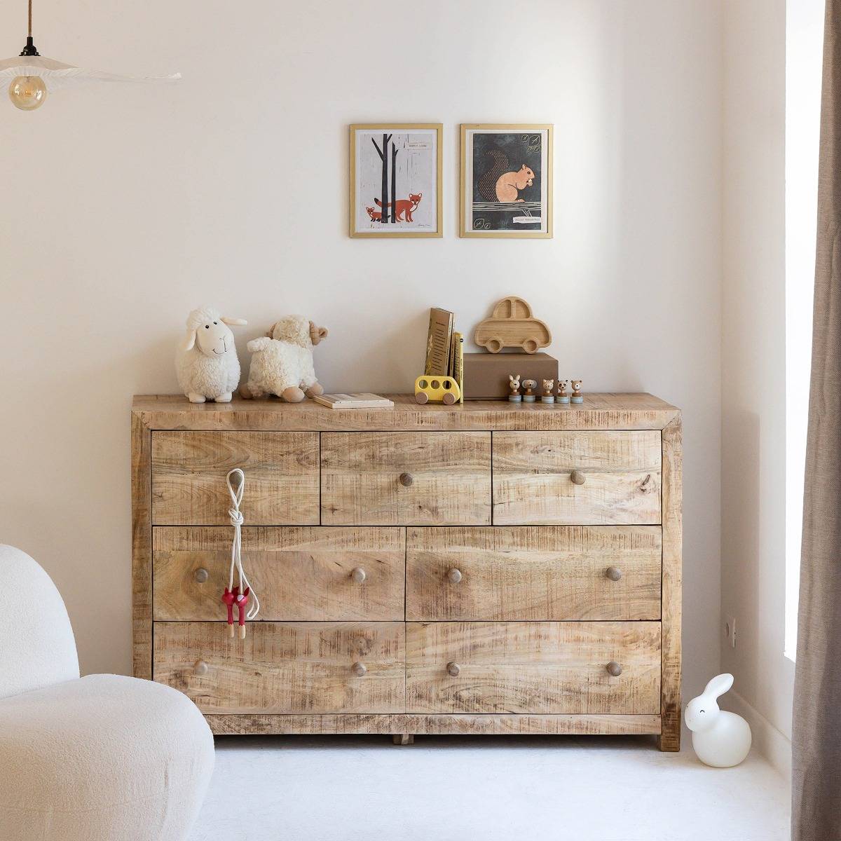 Vandana Ultra Lyra mango wood chest of drawers Vandana Ultra Lyra mango wood chest of drawers
