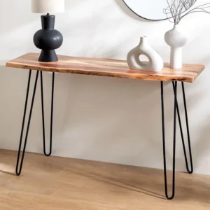 Vandana Flux Lunaris Console Table With Hairpin Legs