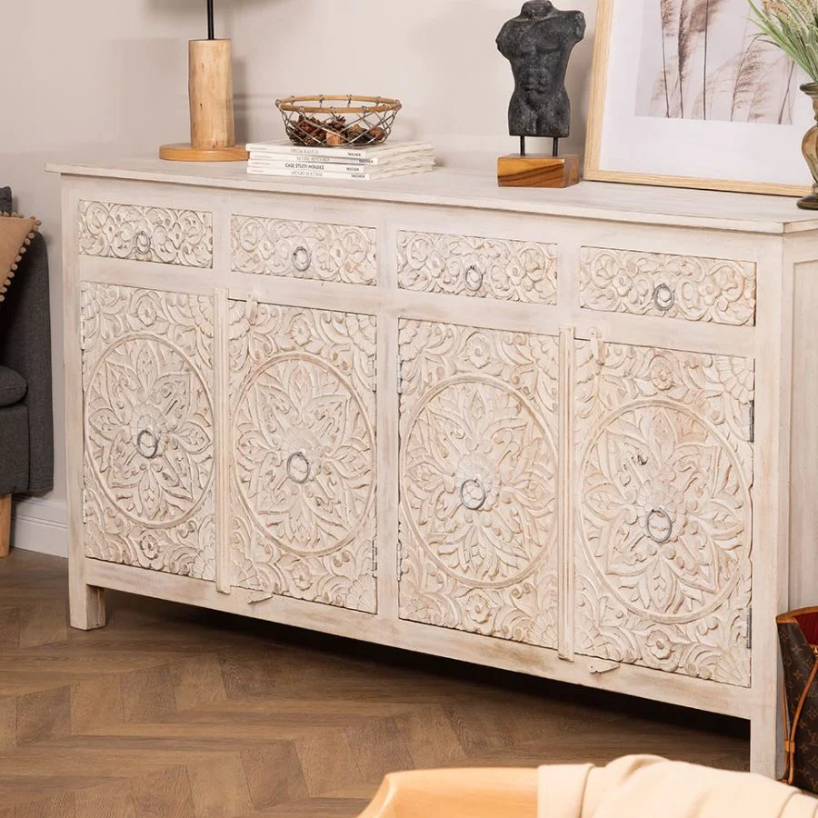 Vandana Grand Neo Design Wooden Sideboard with Drawers Vandana Grand Neo Design Wooden Sideboard with Drawers
