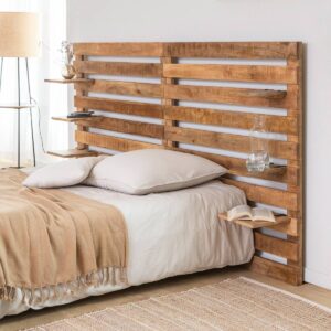 Vandana Vista Prime wooden headboard with shelf