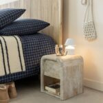 Vandana Vista Optima Whitewashed Mango Wood Bedside Table