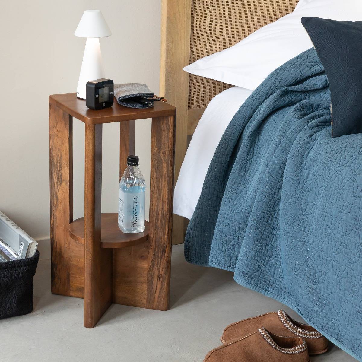 Vandana Vista Ultra Mango Wood Bedside Table Vandana Vista Ultra Mango Wood Bedside Table