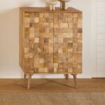 Vandana Vento Optima Solid Mango Wood Storage Cabinet