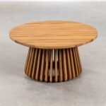 Vandana Amber Design Round Acacia Wood Coffee Table (Ø80 cm) Mura