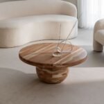 Vandana Amber Style Acacia Wood Coffee Table Dalen (Ø90 cm)