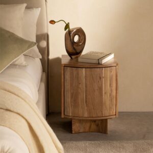 Vandana Amber Vision wood bedside table 40x35 cm