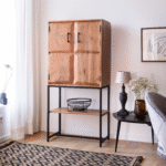 dark acacia wood wardrobe, acacia wood metal cabinet, contemporary wooden wardrobe, industrial style storage cabinet, solid acacia wood furniture, designer wooden cabinet, premium acacia wood wardrobe, mango wood alternative furniture, bedroom wardrobe cabinet, living room storage cabinet, dining room wooden cabinet, office storage furniture, handcrafted wooden furniture, luxury wooden wardrobe, artisan wood furniture, eco friendly wood furniture, sustainable wooden furniture, hotel interior furniture, boutique decor furniture, contemporary home storage, export quality furniture, handmade furniture India, premium home decor furniture, modern furniture cabinet, solid wood storage unit, decorative wooden cabinet, acacia wood furniture India, dark wood storage cabinet, modern home furniture, designer wooden decor, floor standing wardrobe cabinet, functional storage furniture, wooden cabinet India, handcrafted furniture cabinet, natural wood home decor, contemporary decorative cabinet, industrial contemporary furniture, statement wooden wardrobe, raised panel cabinet doors, premium solid wood cabinet, elegant storage unit, modern bedroom furniture, authentic wood furniture, durable hardwood furniture, refined interior furniture, wardrobe with shelves, open shelf cabinet, stylish storage wardrobe, modern industrial decor