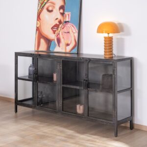 industrial metal sideboard, black metal sideboard, glass door sideboard, black cook collection, metal glass cabinet, industrial storage furniture, loft style sideboard, metal buffet cabinet, modern industrial furniture, urban loft furniture, glass front cabinet metal, full metal sideboard, contemporary storage furniture, living room sideboard, dining room metal cabinet, industrial display cabinet, metal storage unit, minimalist industrial furniture, export quality furniture, metal furniture manufacturer India, industrial furniture exporter, commercial storage cabinet, hospitality furniture metal, black steel furniture, modern loft storage, glass door metal cabinet, industrial buffet sideboard, metal furniture design, urban interior furniture, modern metal sideboard, black industrial cabinet, heavy duty storage furniture, metal sideboard with glass, industrial decor furniture, loft inspired furniture, modern waiting room furniture, metal cabinet for hallway, durable industrial furniture, premium metal furniture, contemporary metal storage, designer industrial sideboard, modern black furniture, minimalist metal cabinet, industrial living room furniture, architectural furniture design, metal sideboard India, industrial home furniture