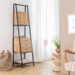 Vandana Optima Radiant mango wood and metal shelf