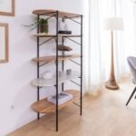 Vandana Grand Falcon acacia wood and marble shelf