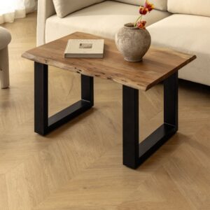 Vandana Amber Aura Rectangular coffee table in acacia wood (90x60 cm) Sami