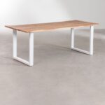 Vandana Amber Spirit Rectangular dining table in Sami acacia wood