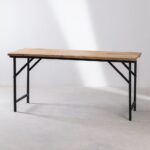 Vandana Amber Line rectangular wooden desk (155.5x62 cm)