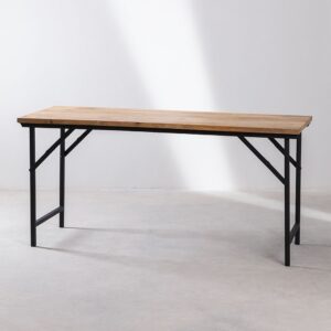 Vandana Amber Line rectangular wooden desk (155.5x62 cm)