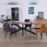 Vandana Ivory Aspect Acacia wood table with extensions 180-260cm Alya
