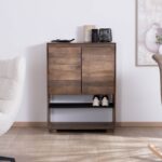 Vandana Royal Field solid mango wood shoe cabinet with storage