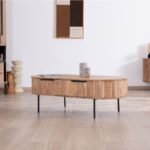 Vandana Golden Detail coffee table with large Bopee drawer