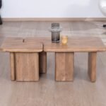 Vandana Golden Mark coffee table in mango wood Naura with an organic feel