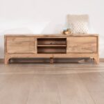 Vandana Silver Nature 160cm Zen-style acacia TV stand Melody