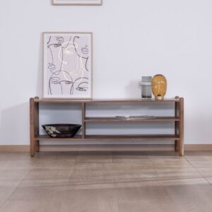 Vandana Silver Framestyle TV cabinet Yona in solid acacia 130 cm