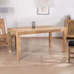Vandana Ivory Structure Mango wood dining table 160 x 90 cm Manoha