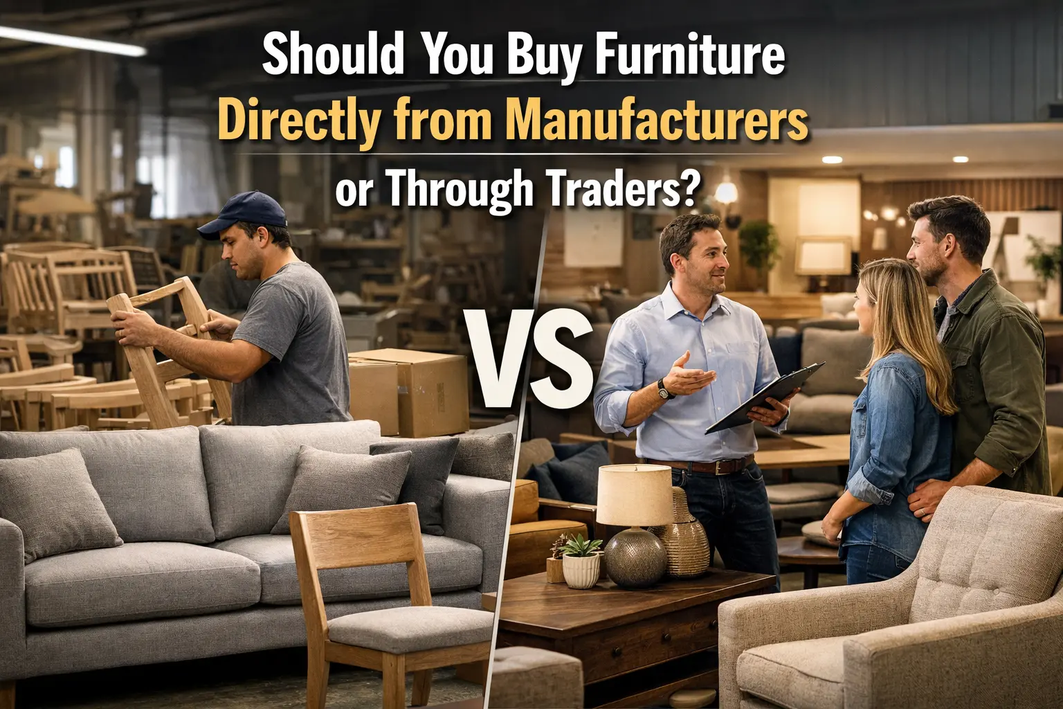 Should You Buy Furniture Directly from Manufacturers or Through Traders