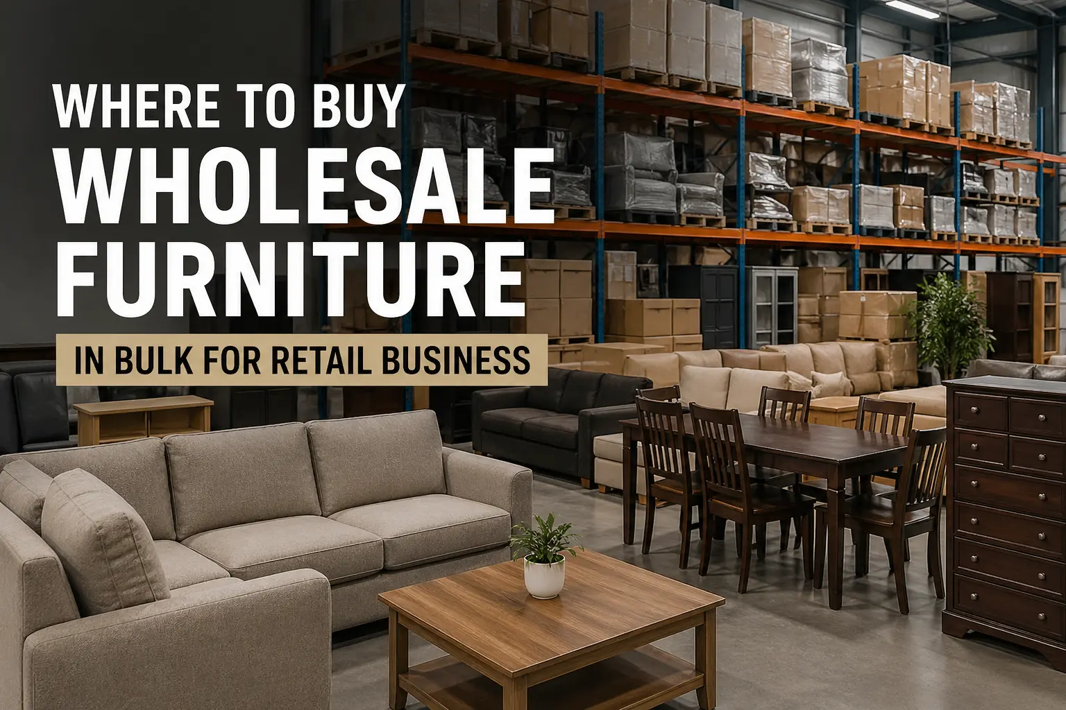 Where to Buy Wholesale Furniture in Bulk for Retail Business