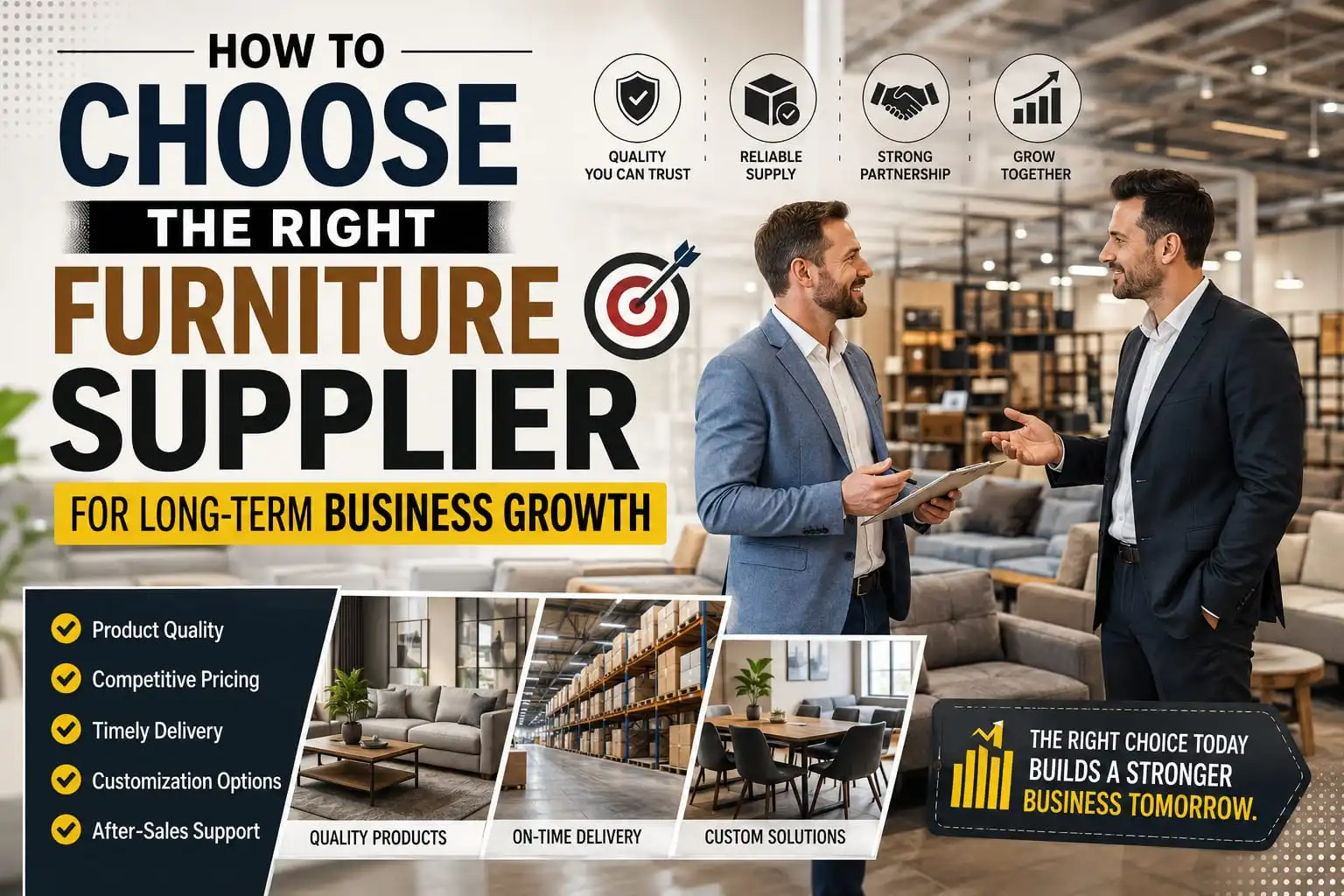 How to Choose the Right Furniture Supplier for Long-Term Business Growth